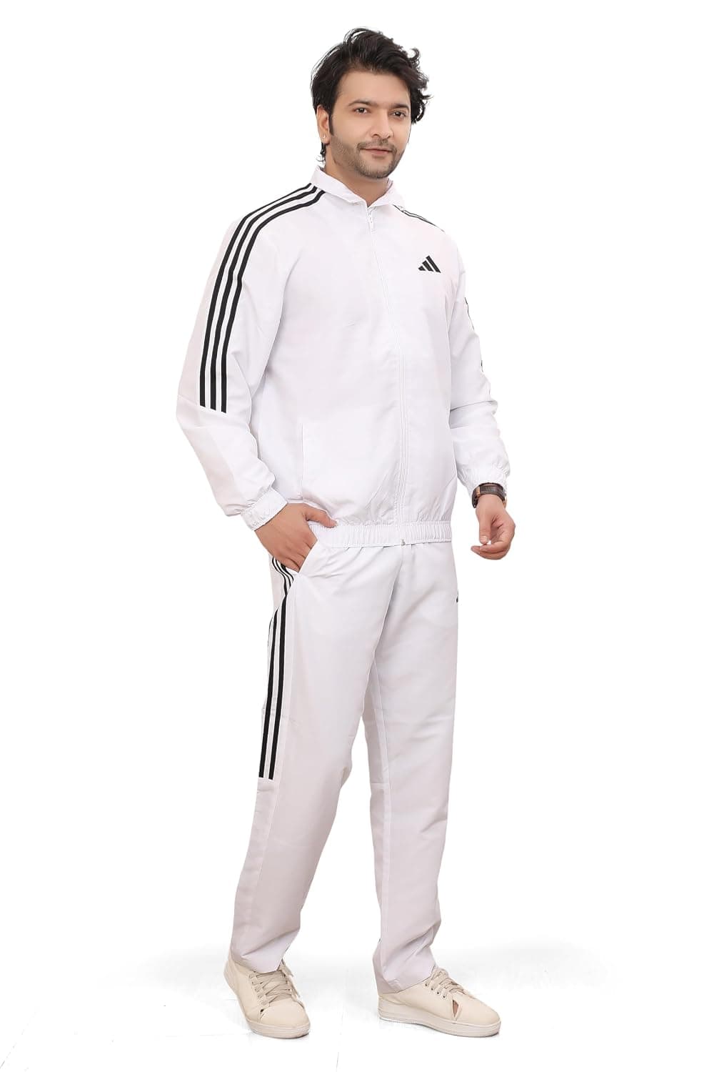 Adidas Men Mock Collar Training Track Suit