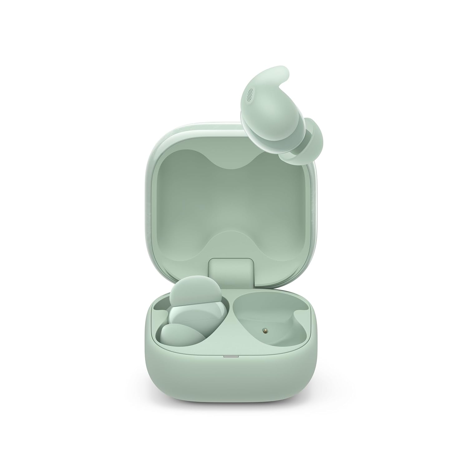 Sony New Linkbuds Fit WF-LS910N | Active Noise Cancelling Wireless Bluetooth in Earbuds | Comfortable Fit with New Supporters | High Call Quality with AI -Green