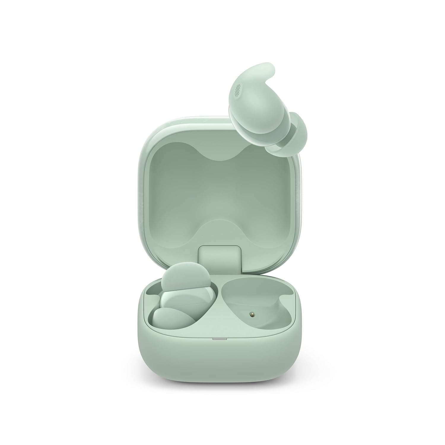 Sony New Linkbuds Fit WF-LS910N | Active Noise Cancelling Wireless Bluetooth in Earbuds | Comfortable Fit with New Supporters | High Call Quality with AI -Green