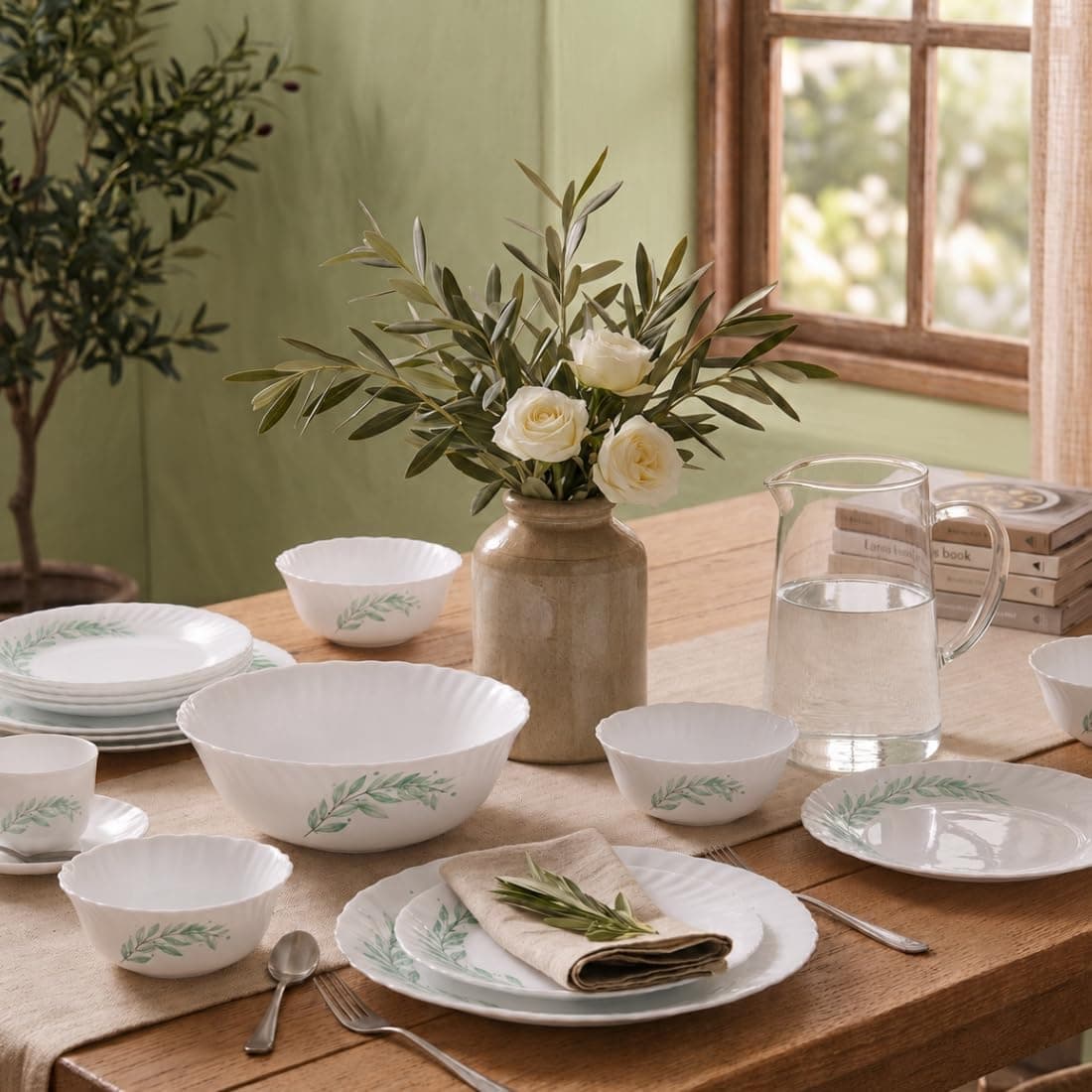 La Opala Classique Opalware Dinner Set (53 Pcs)