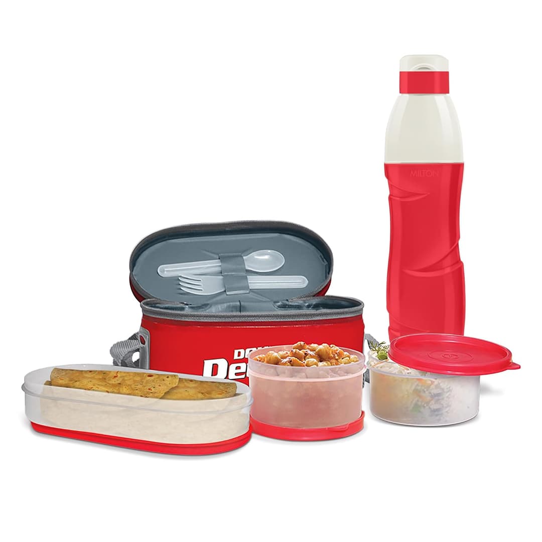 MILTON Hydrameal Combo Lunch Box with 490ml Water Bottle
