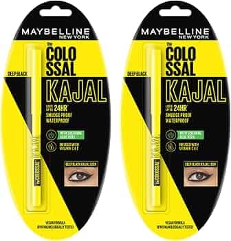 Maybelline New York Colossal Kajal 0.35g (Pack of 2)