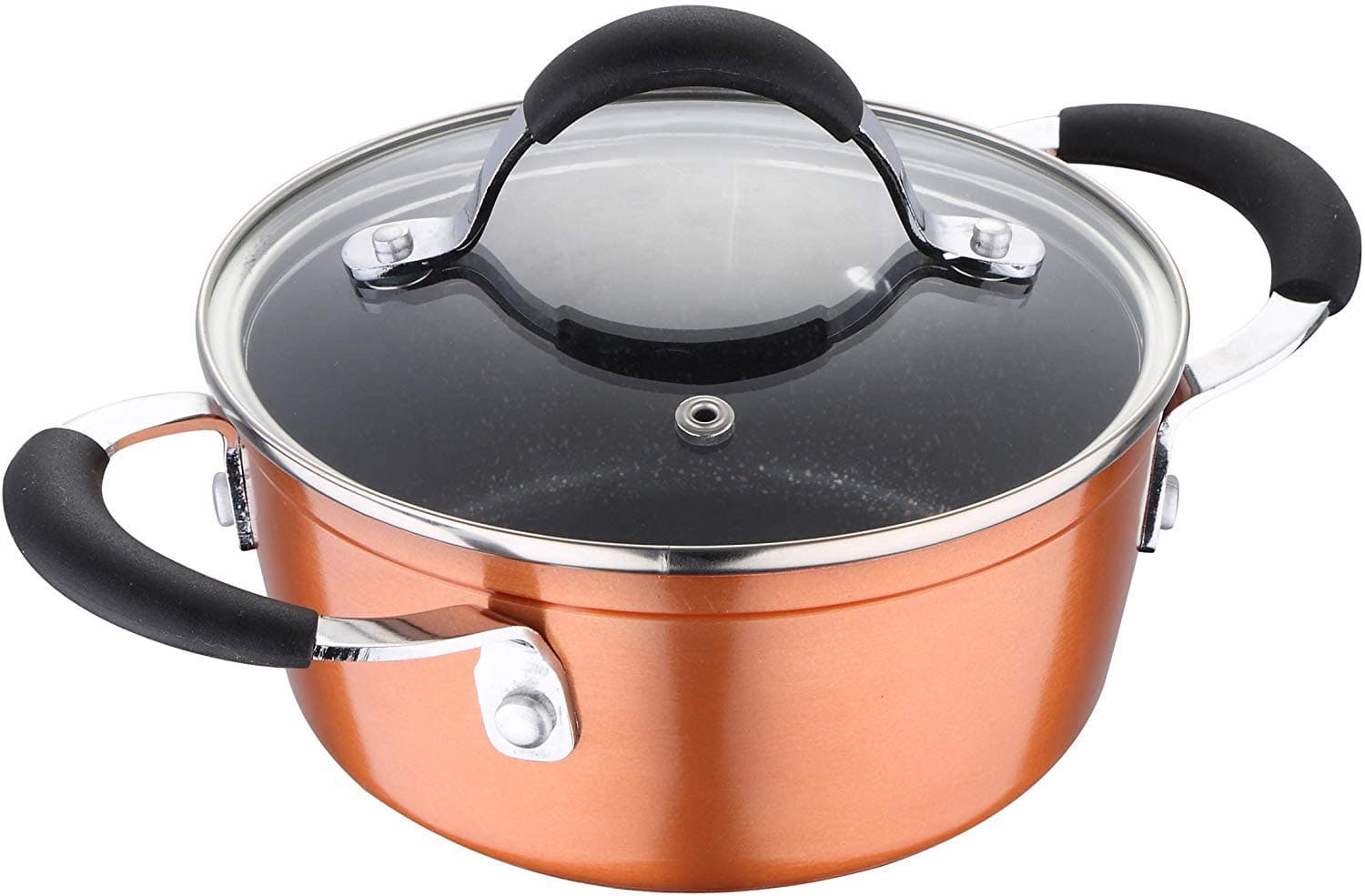 Bergner Infinity Chefs Forged Aluminium Non-Stick Casserole (24 cm, 3.9 L)