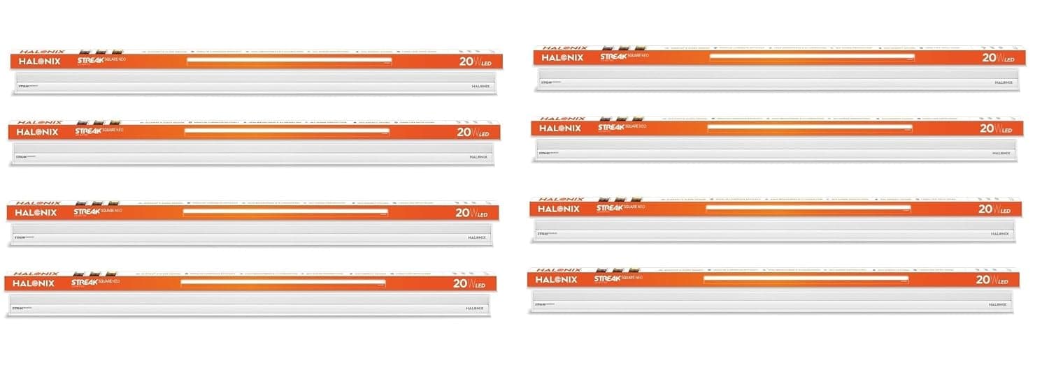 Halonix Streak Square 20W LED Batten (Pack of 8)
