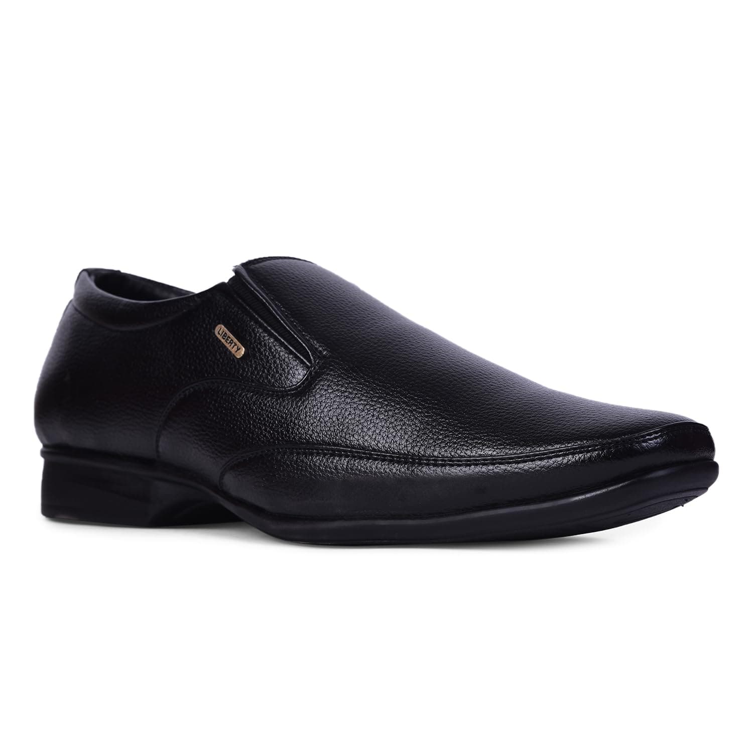 Liberty Fortune Black & Tan Moccasin Formal Shoes for Men - PU Office Wear
