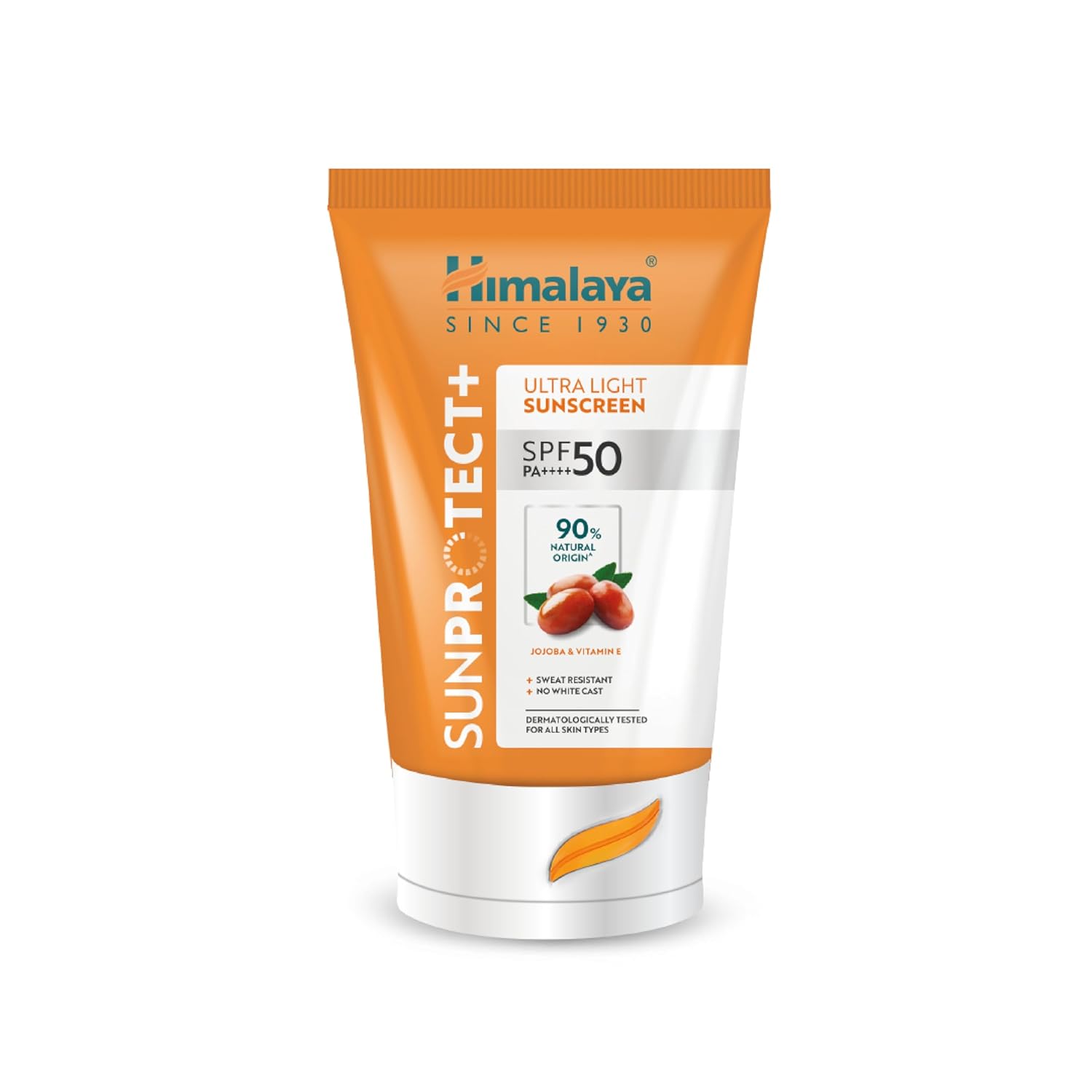 Himalaya Sun Protect+ Ultra Light Sunscreen | 90% Natural Origin Ingredients | In vivo tested SPF 50 PA++++ | Dermatologically tested for all skin types | No white cast | Sweat Resistant | 30g