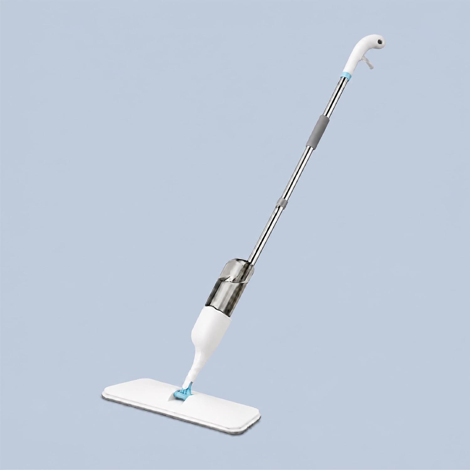 Lifelong Spray Mop for Floor Cleaning | Stainless Steel Handle with Refillable Bottle & Microfiber Pad | 360° Rotating Head | Wet & Dry Mop for Tile, Wood, Marble | Easy Trigger Spray for Home Use