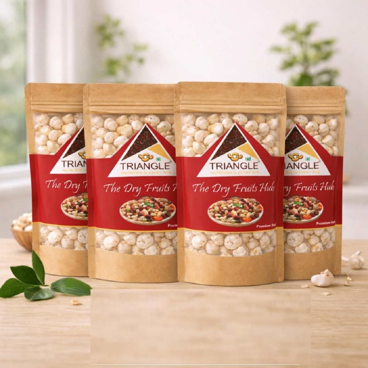 Triangle Makhana 1 Kg | Plain Phool Makahna Foxnuts