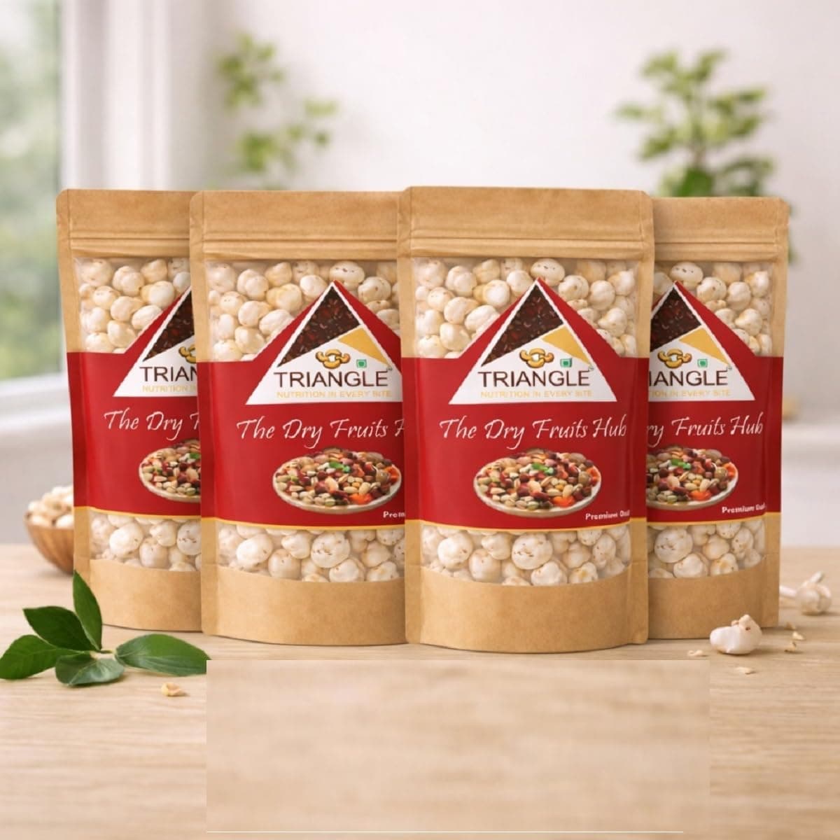 Triangle Makhana 1 Kg | Plain Phool Makahna Foxnuts