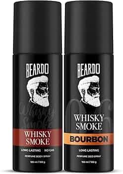 Beardo Whisky Smoke & Bourbon Perfume Body Spray (Pack of 2)