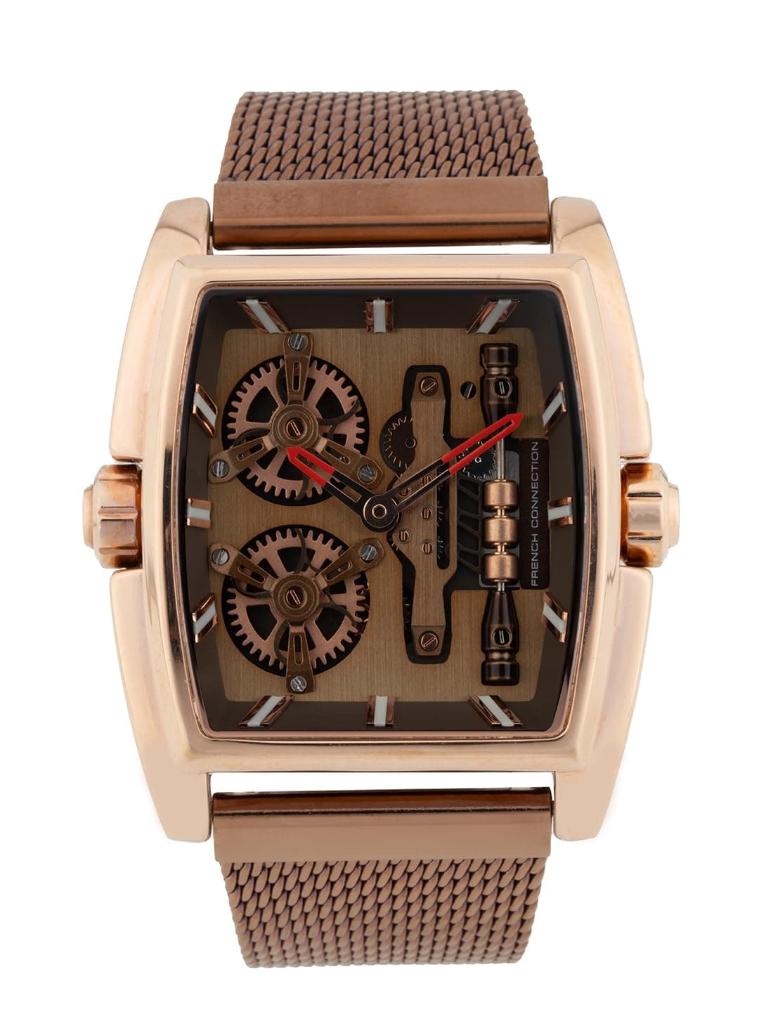 French Connection Tonneau Dial Analogue Watch FCM02BRM