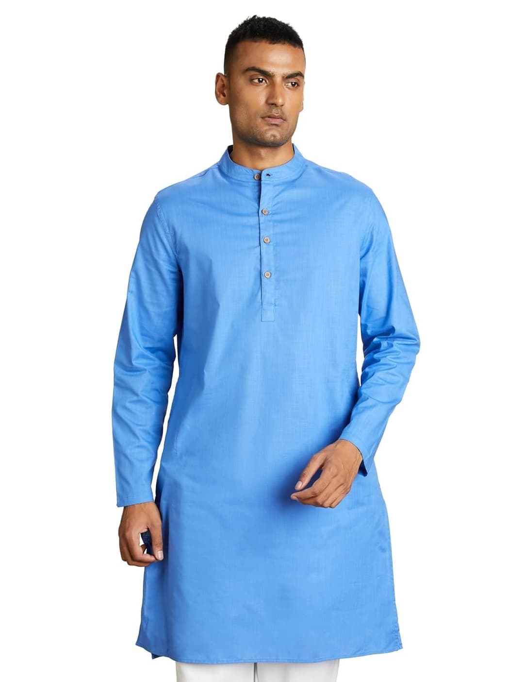 Symbol Men's 100% Cotton Solid Long Kurta