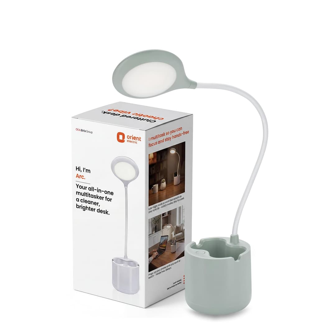 Orient Electric Arc 6W Rechargeable LED Desk Lamp