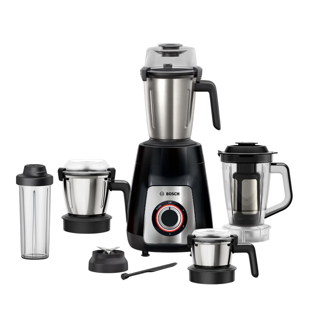 Bosch TrueMixx Pro 1100W Mixer Grinder with 5 Jars (MG8915A1KI)