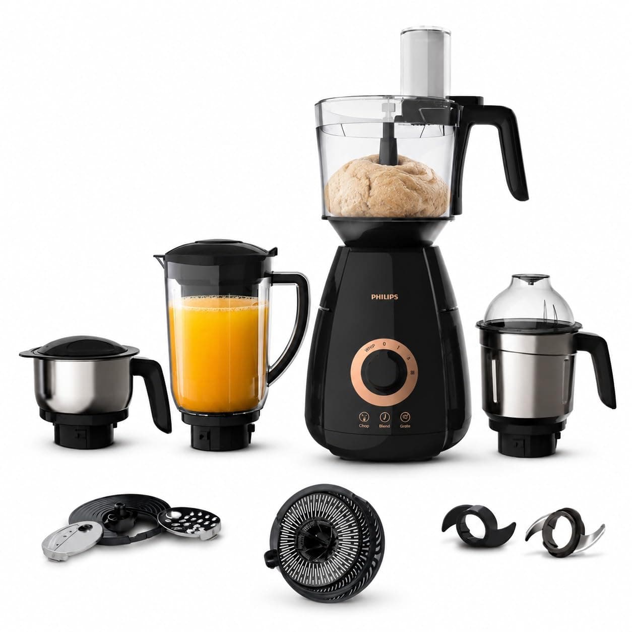 Philips HL7707/01 750W Mixer Grinder with 4 Jars
