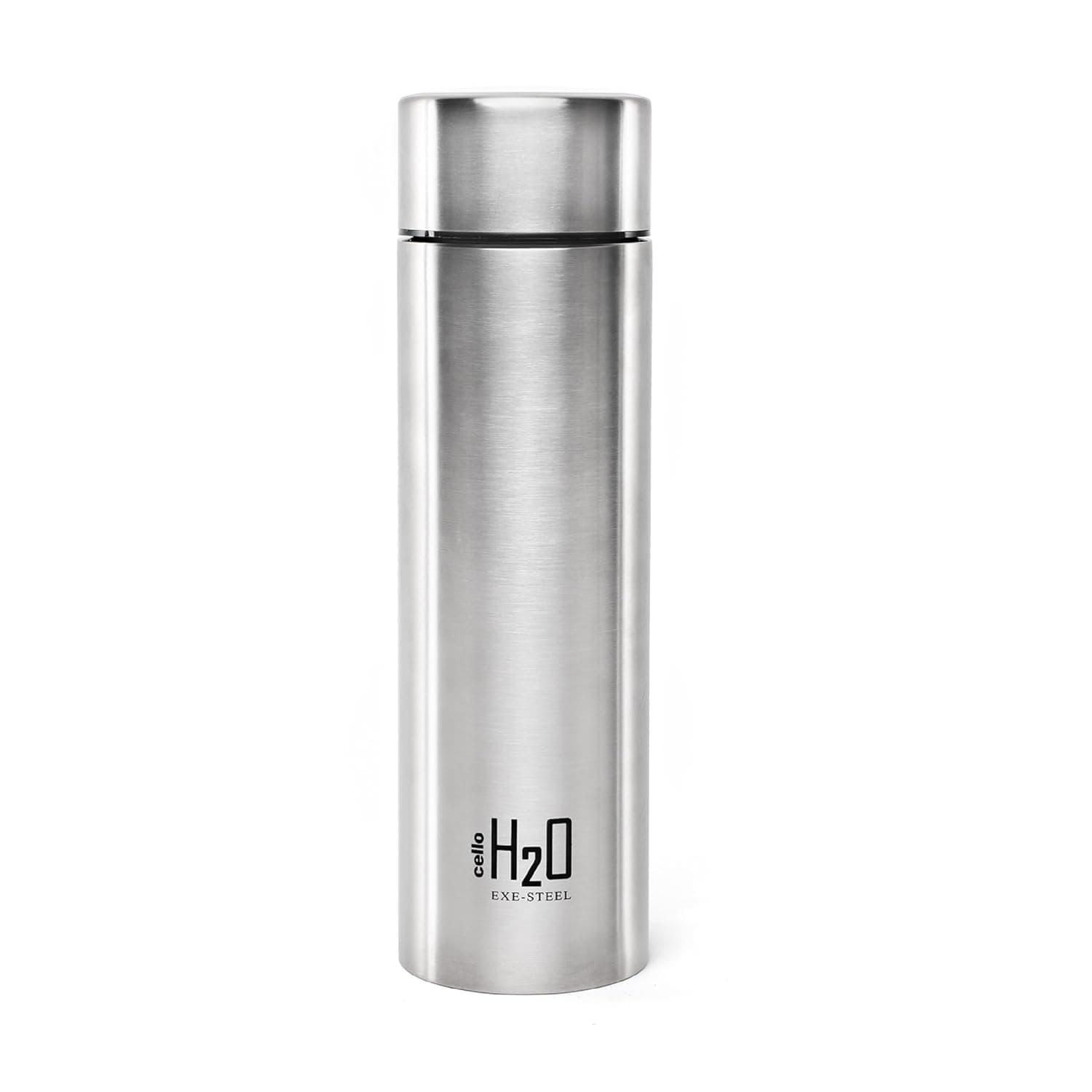 CELLO H2O Stainless Steel Water Bottle For Office & Daily Use 1000 ml, Silver | Single Wall Freezer & Fridge Safe, Lightweight & Stylish Leakproof Rustproof Steel Water Bottle For School, Gym & Travel