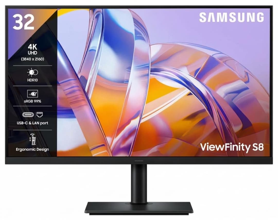 Samsung 32-inch ViewFinity S8 4K UHD Monitor