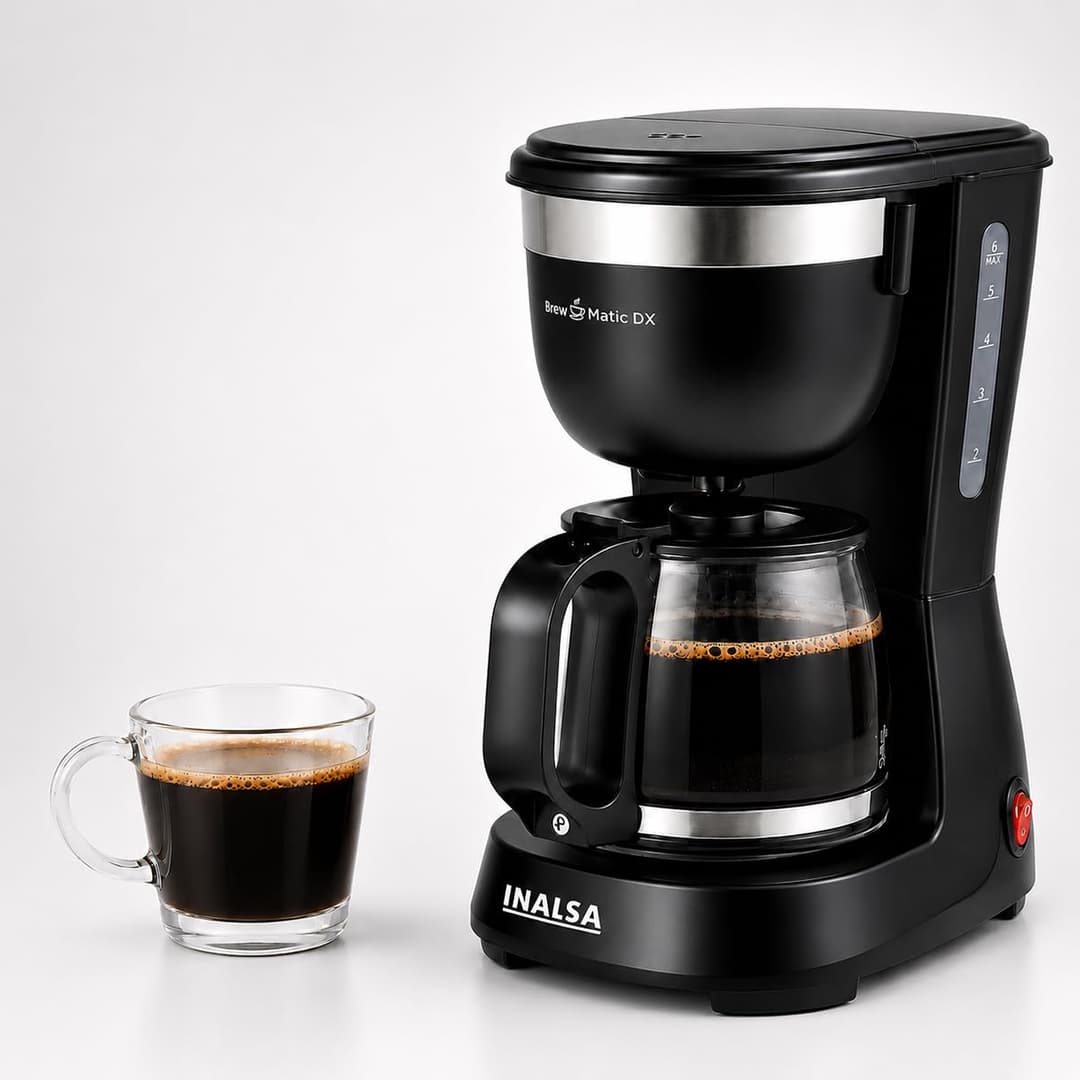 INALSA Brew Matic DX 650W 6 Cup Coffee Maker