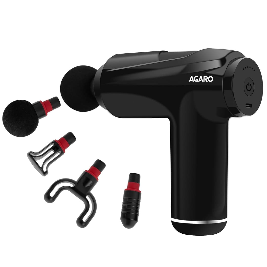 AGARO Primo Gun Massager with 4 Heads