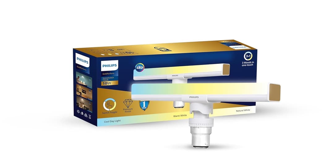 PHILIPS 10W B22 Scene Switch LED T-Bulb