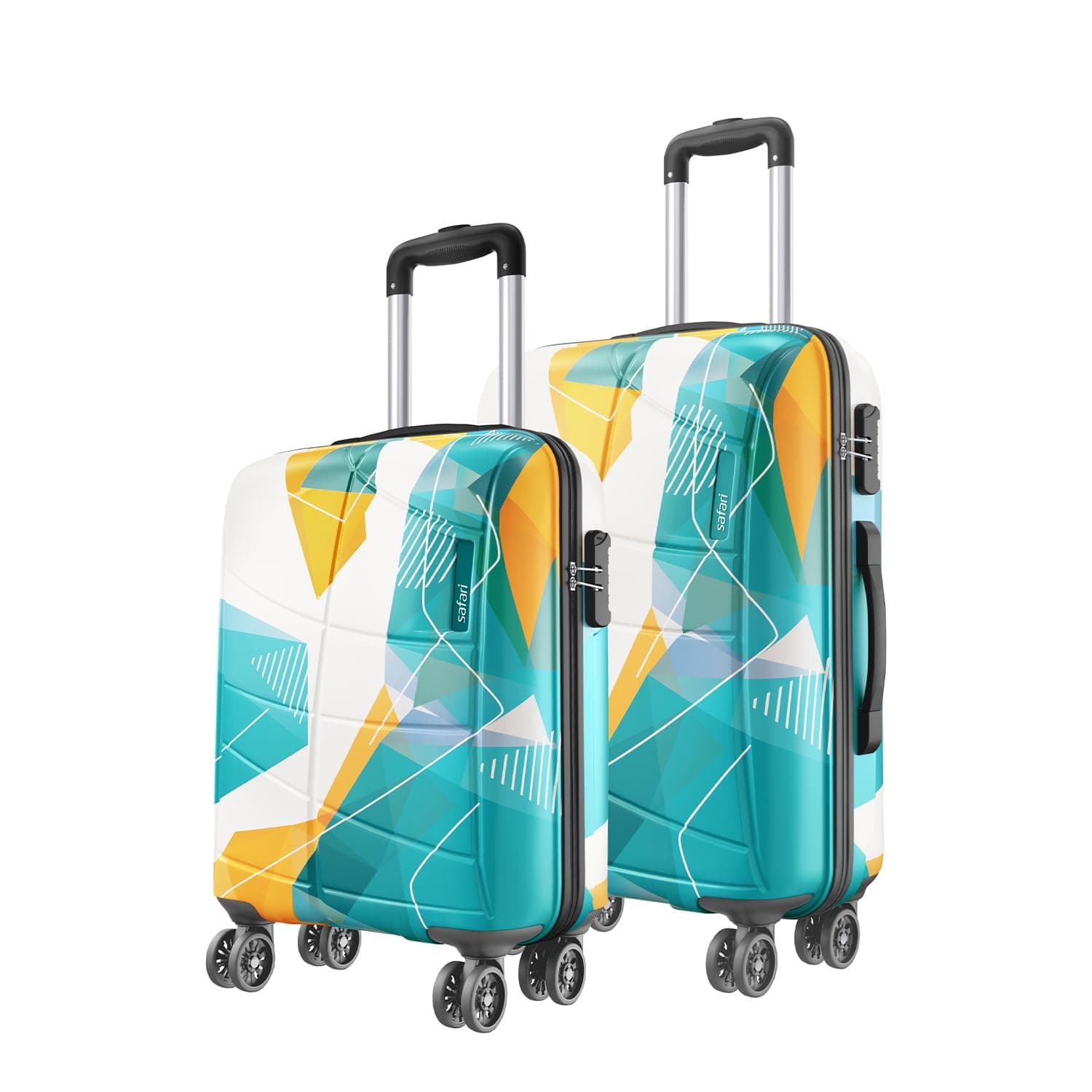 Safari Luma Neo 8 Wheels Set of 2 Trolley Bags
