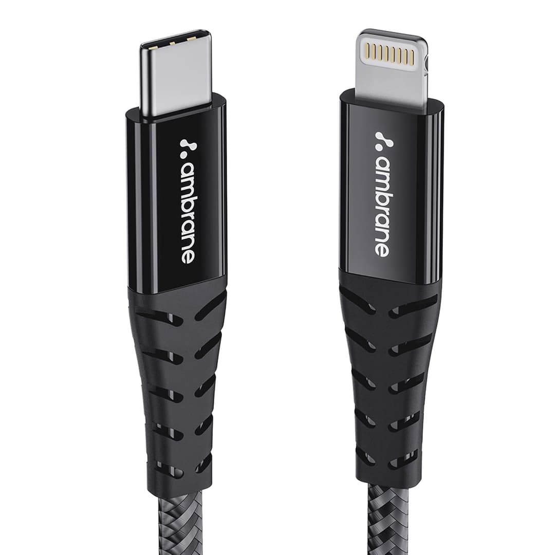 Ambrane ABTL-125 Type-C to Lightning Cable (1.25m)