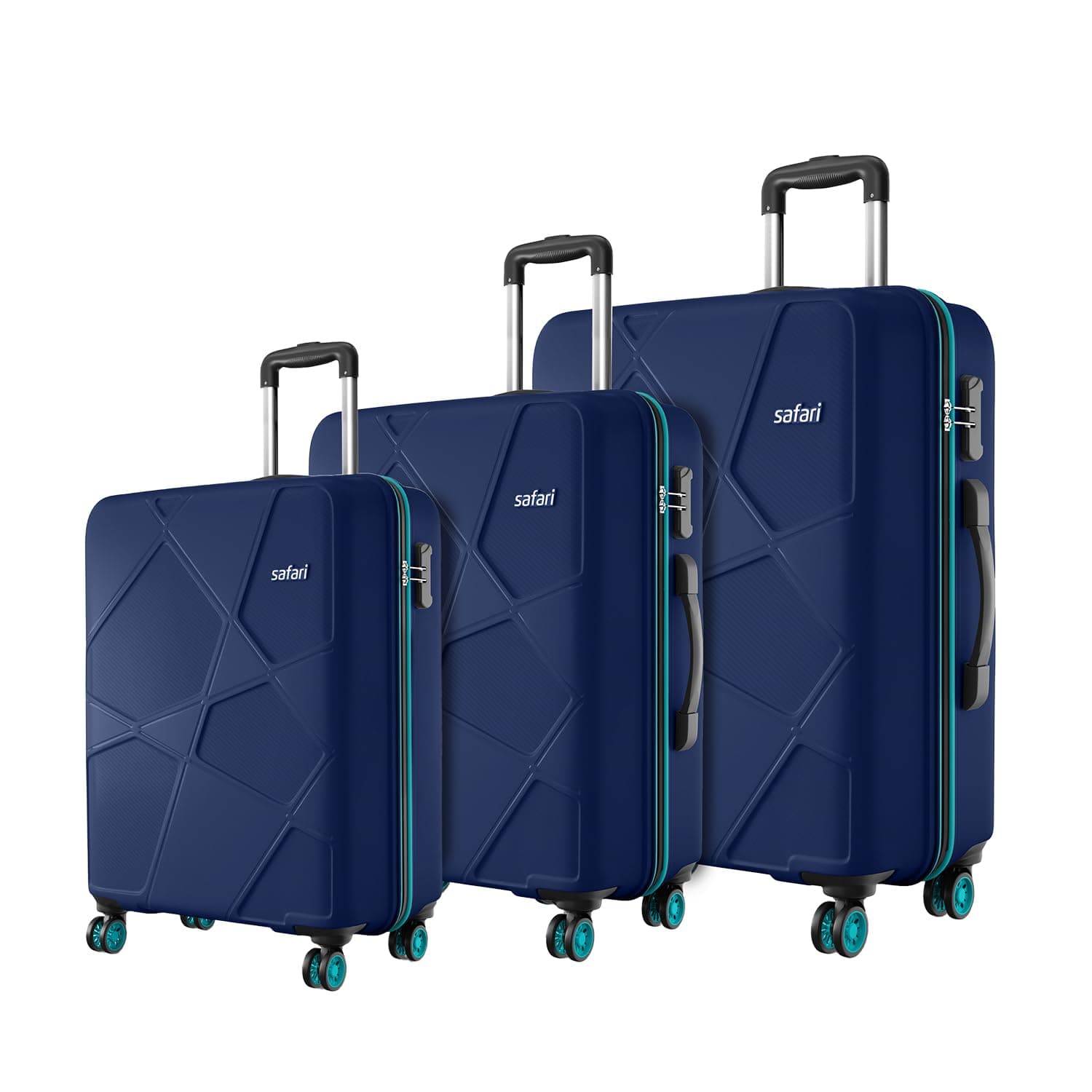 Safari Pentagon Pro 8 Wheels Luggage Set of 3