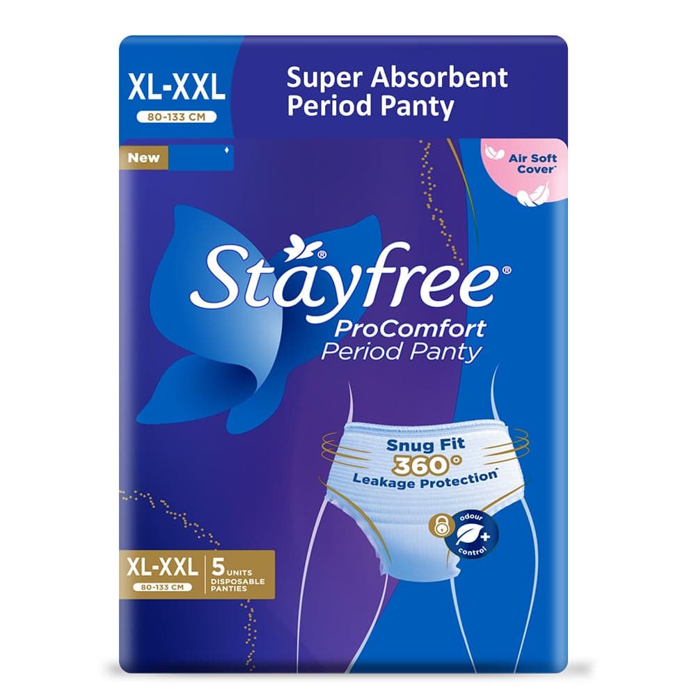 Stayfree ProComfort Disposable Period Panty (XL-XXL, Pack of 5)