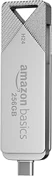 Amazon Basics 256GB Dual Interface Type-C USB 3.0 Flash Drive