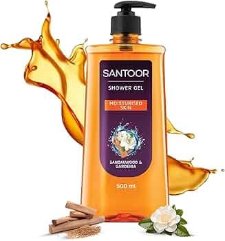 Santoor Sandalwood & Gardenia Moisturizing Shower Gel 500ml