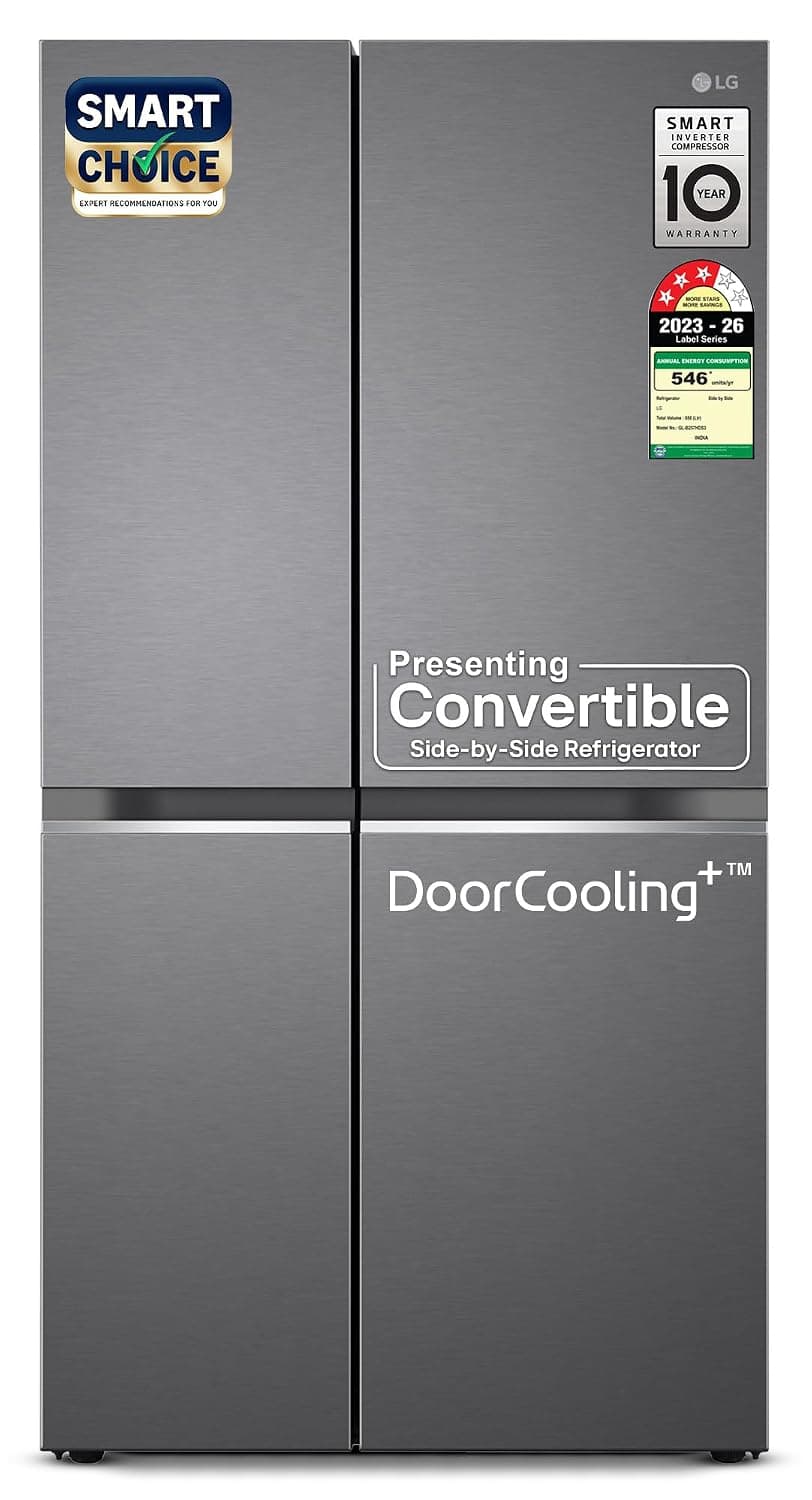 LG 650 L 3 Star Side by Side Refrigerator GL-B257HDS3