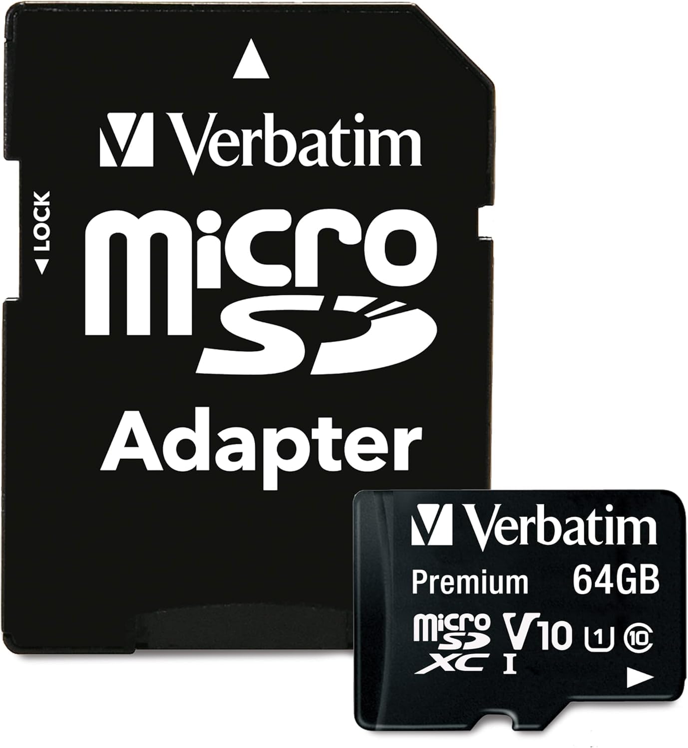 Verbatim 44084 Micro SDXC UHS-1 Memory Card 64GB with Adaptor | for Tablet, Camera, Smartphone, Mobile, Laptop | Data Storage, Backup, Photos, Music, Video