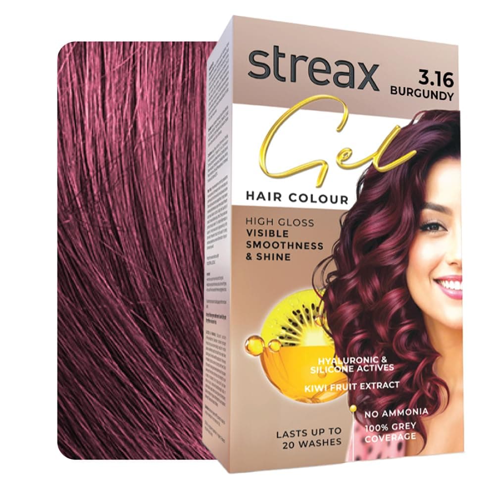 Streax Gel Hair Colour Burgundy 150ml
