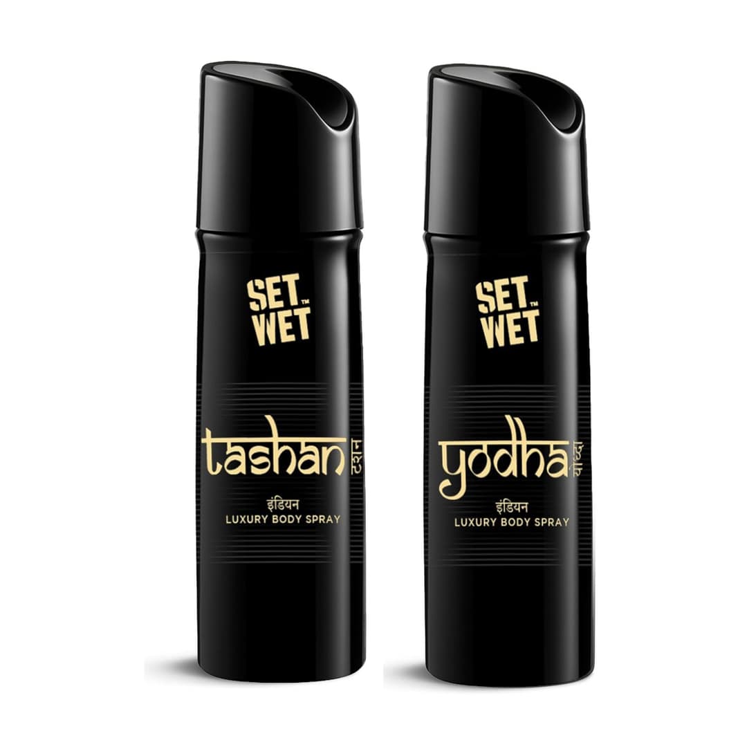 Set Wet Tashan & Yodha Body Spray (150ml Pack of 2)