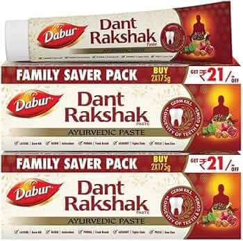 Dabur Dant Rakshak Ayurvedic Toothpaste 700g (175g x 4)