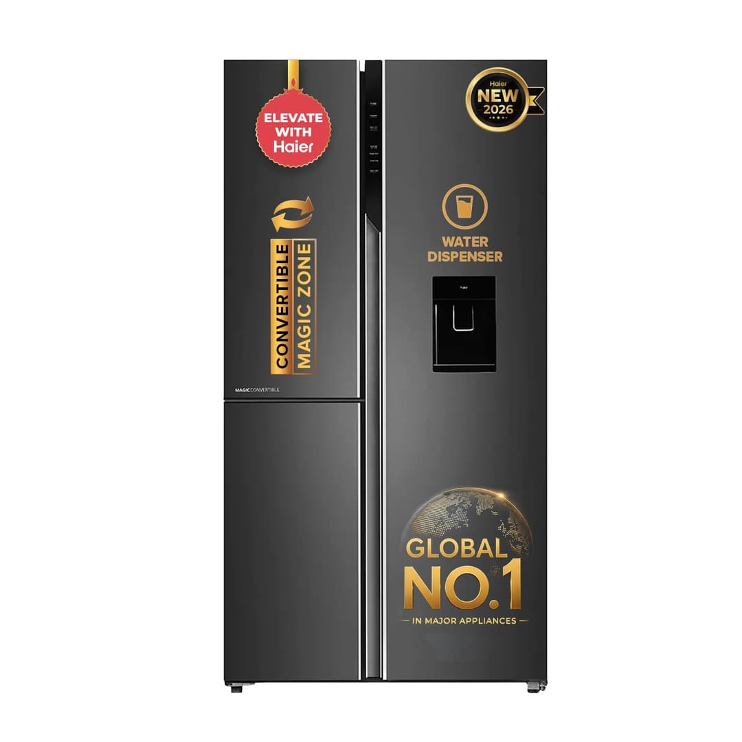 Haier 592L 3 Star 3-Door Side by Side Refrigerator
