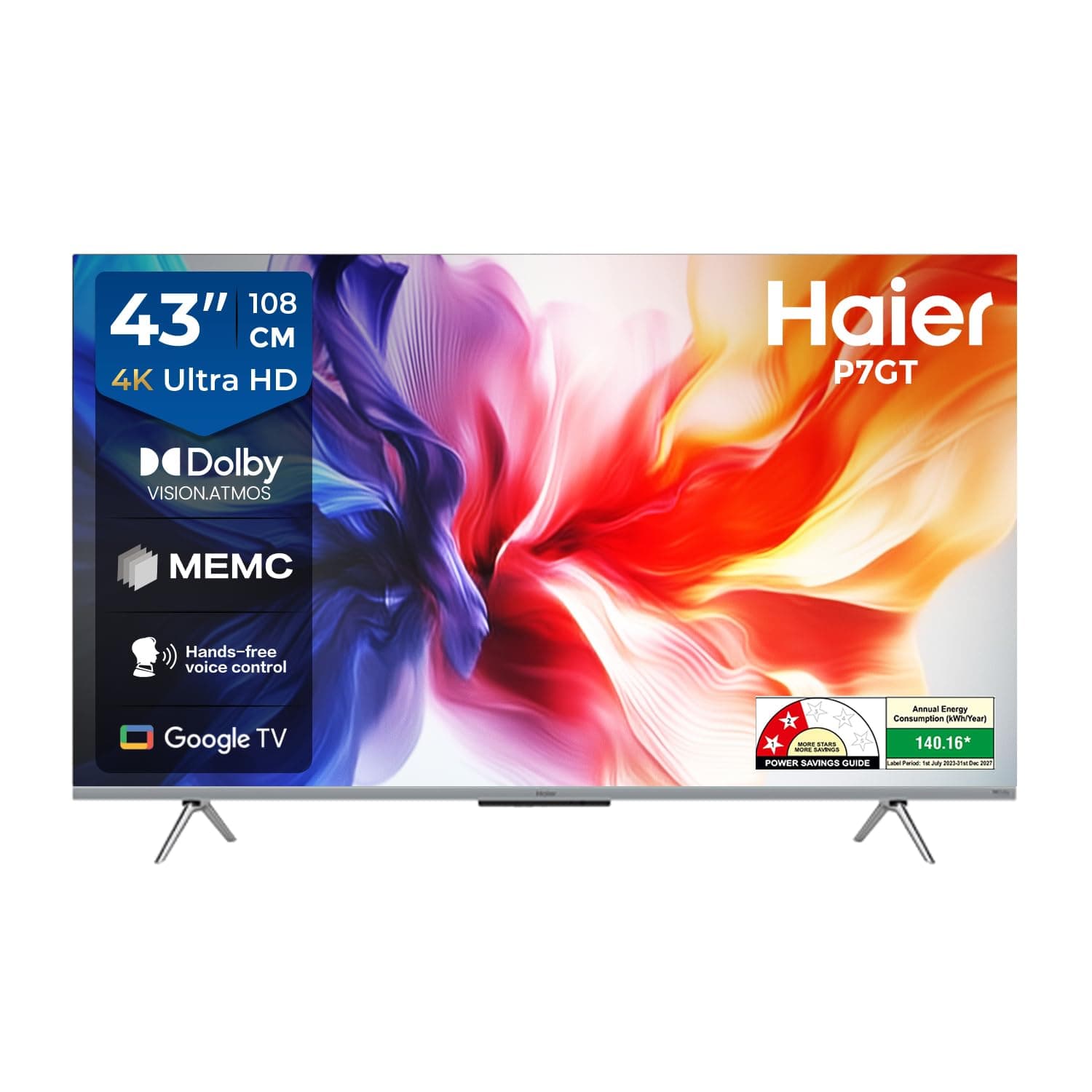 Haier 43 Inch P7GT Series 4K Google TV 43P7GT-P