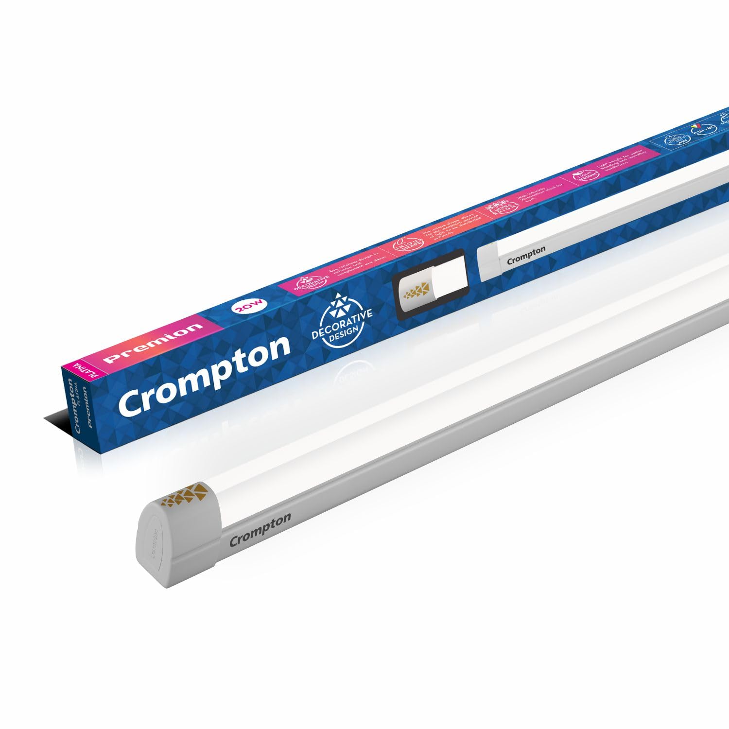 Crompton Premion 20W (Cool white | Natural light) Aesthetic Design | Decorative design