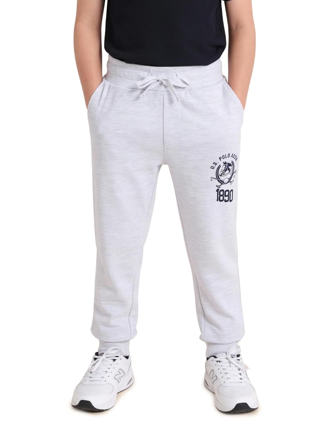 US Polo Assn Boys Knitted Cotton Joggers