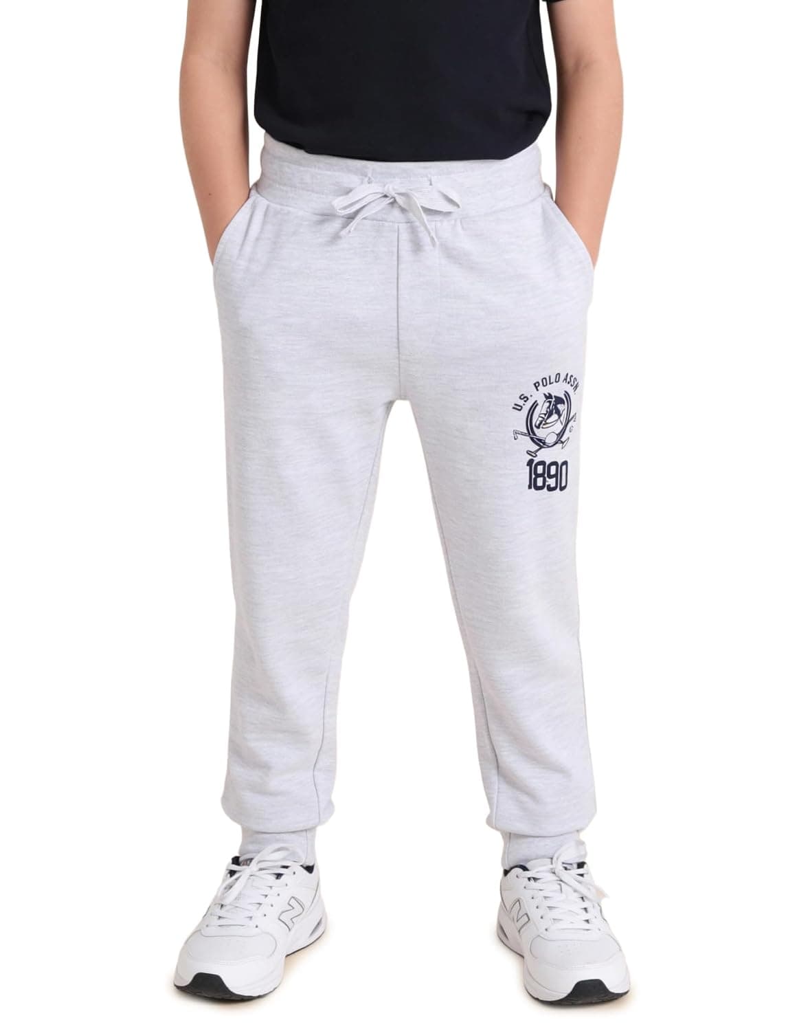US Polo Assn Boys Knitted Cotton Joggers