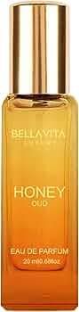 Bella Vita Luxury Honey Oud Unisex Liquid Eau De Parfum With Bergamot, Patchouli, Vanilla Premium, Long Lasting Sweet & Spicy Fragrance, 20ml
