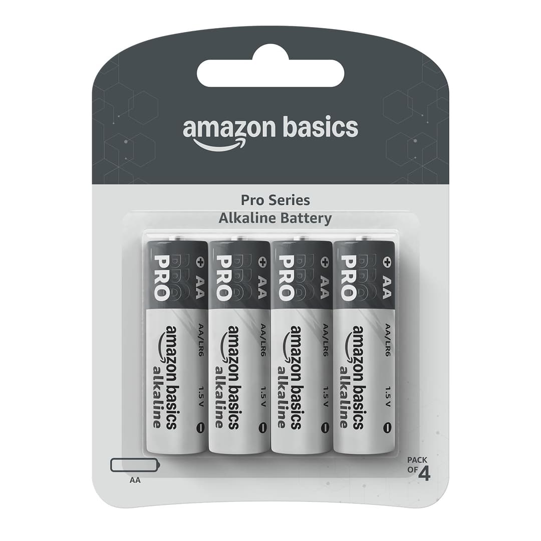 Amazon Basics Pro Series AA Alkaline Battery (Pack of 4)