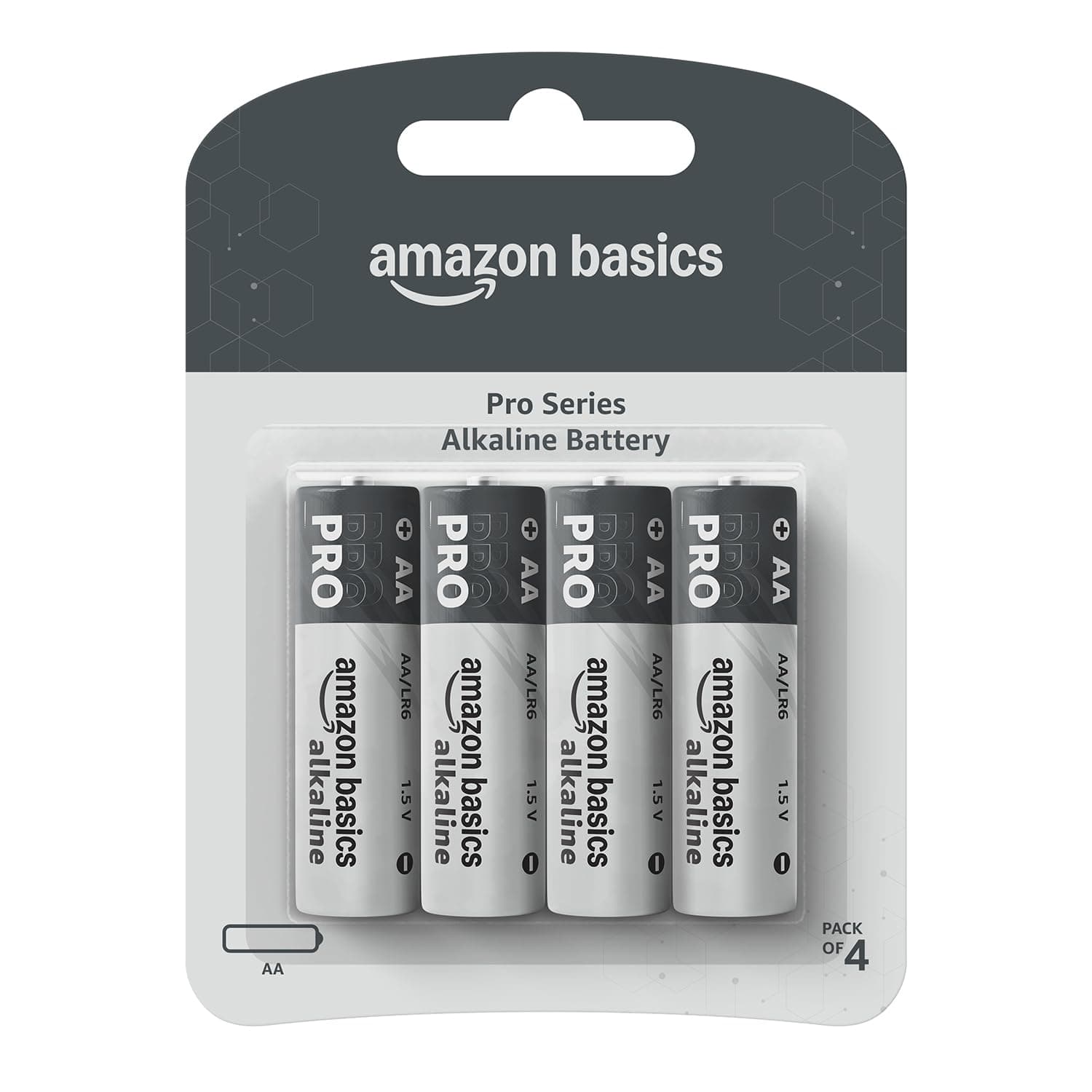 Amazon Basics Pro Series AA Alkaline Battery (Pack of 4)