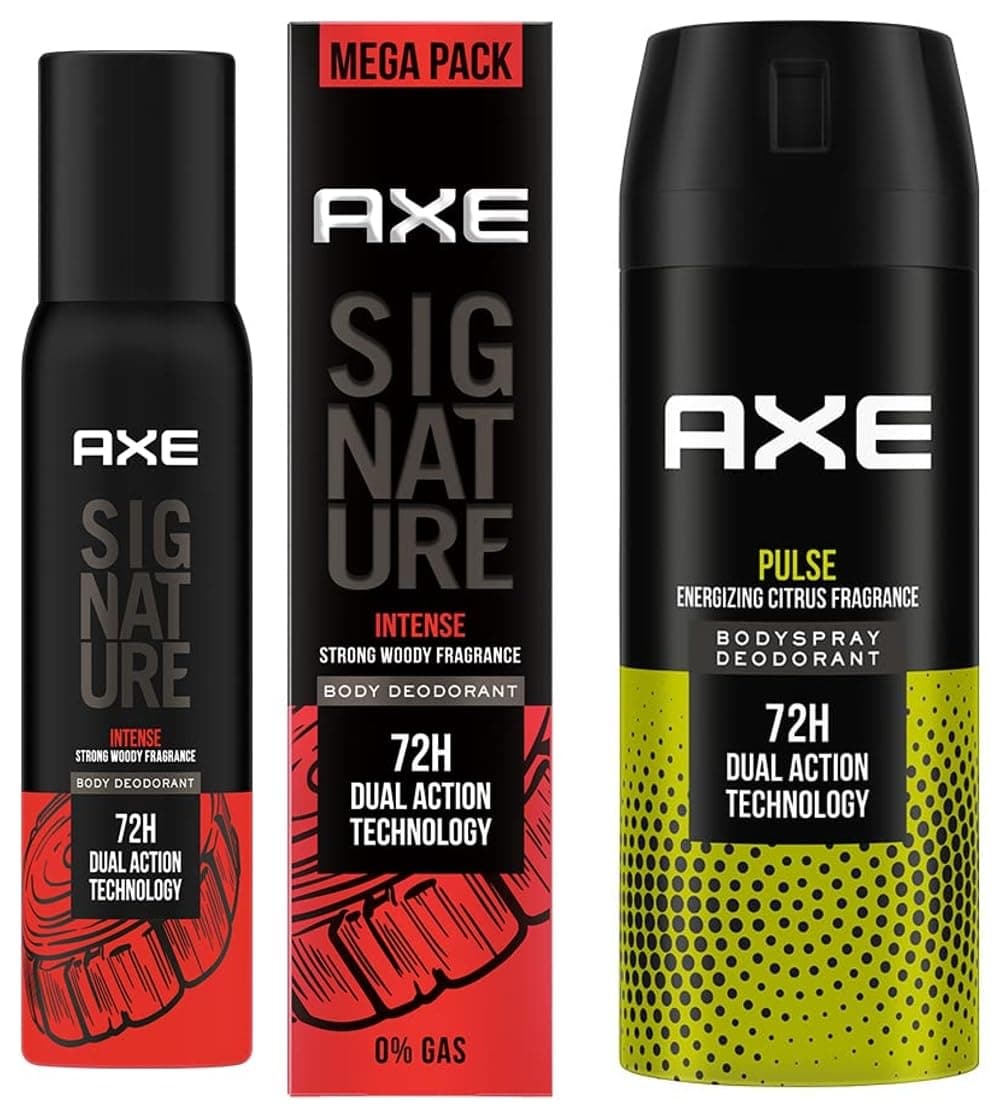 AXE Signature Intense 200ml and AXE Pulse 150ml Deodorant Combo