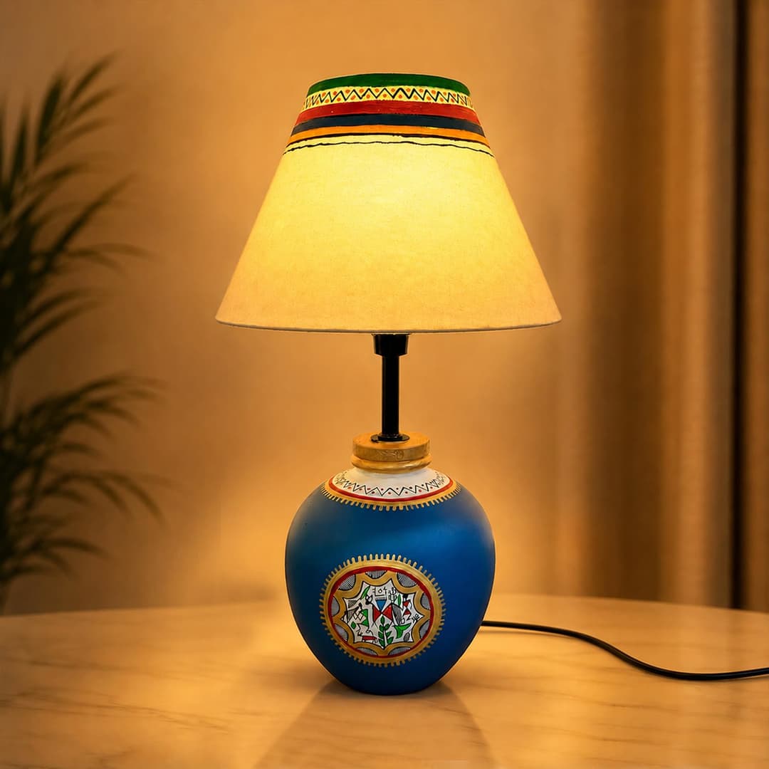 Amazon Basics Warli Whispers Table Lamp