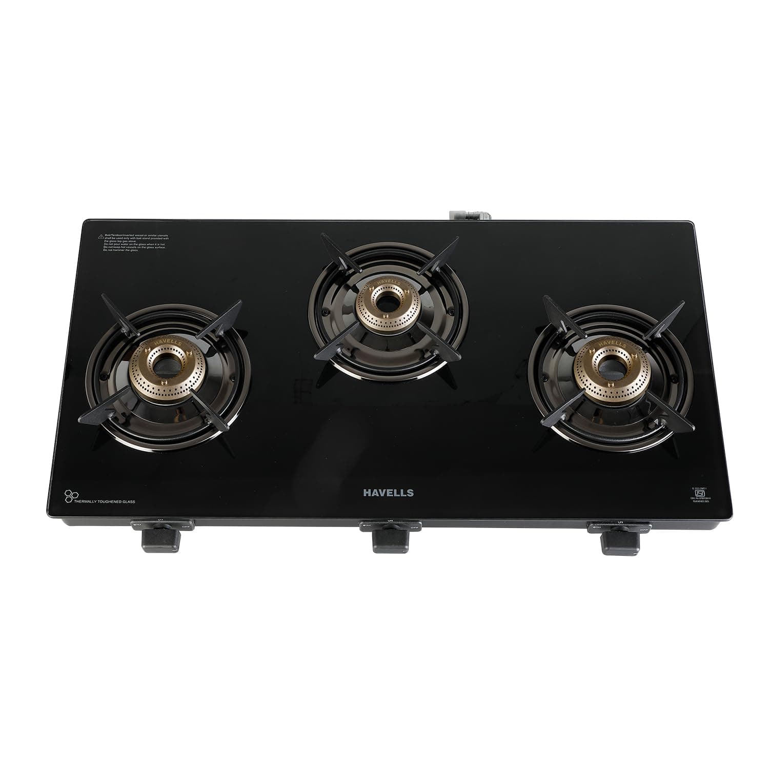 Havells GEOSLIM 3 Burner Toughened Glass Gas Stove