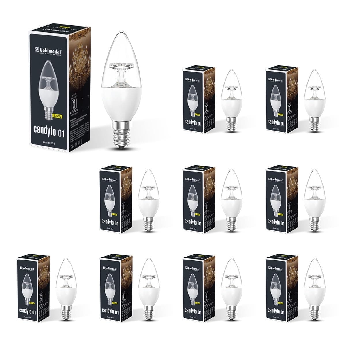 Goldmedal Candylo 01 2.5W E14 Candle Bulb Warm White
