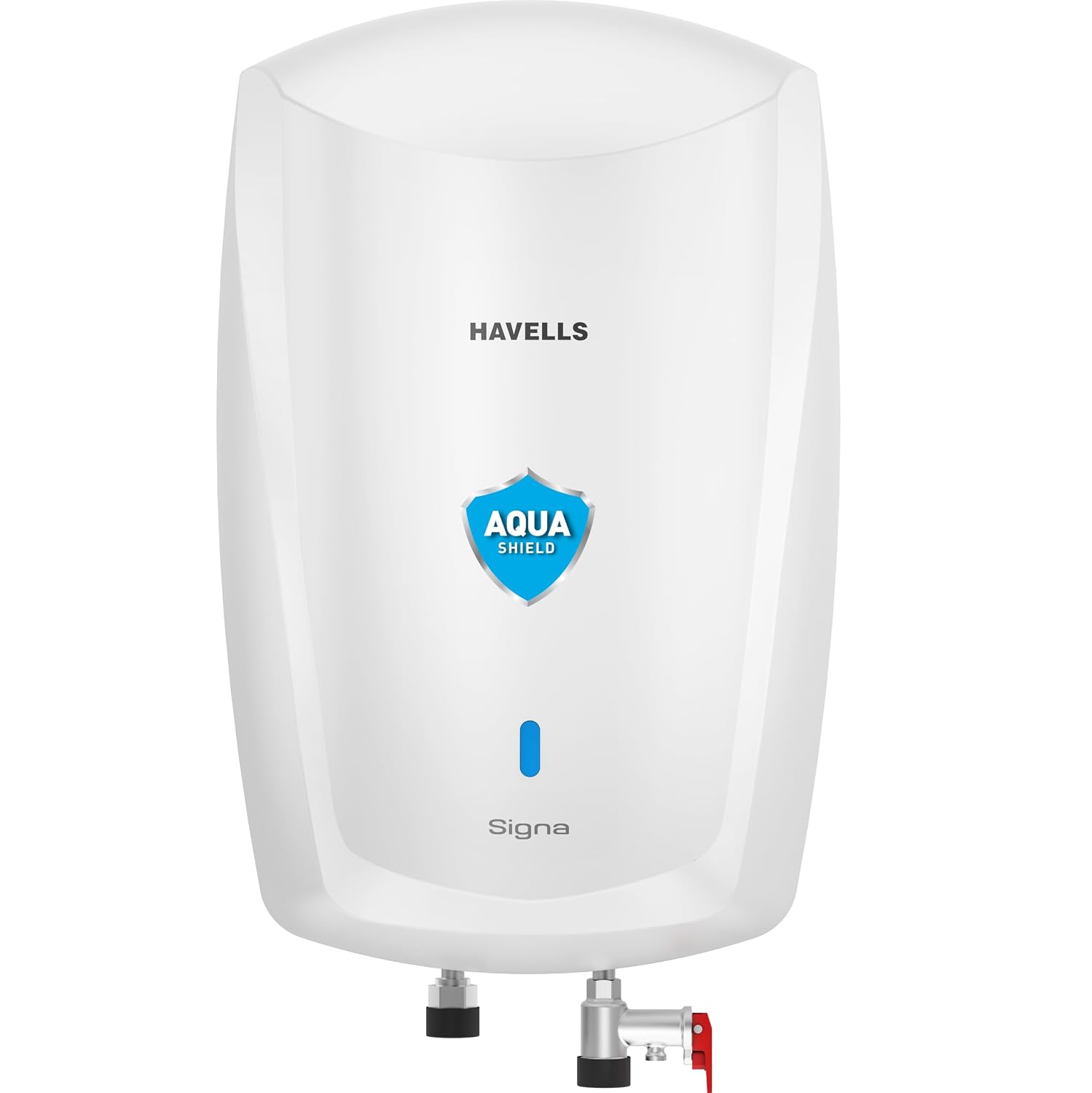 Havells Signa 5L Instant Water Heater(Geyser) with Anti Rust Aqua Shield | Twin LED Indicator | Shock Proof Body | ISI Marked | Fire Retardant Power Cord | Warranty- 5Yr on inner tank & 2Yr comprehensive