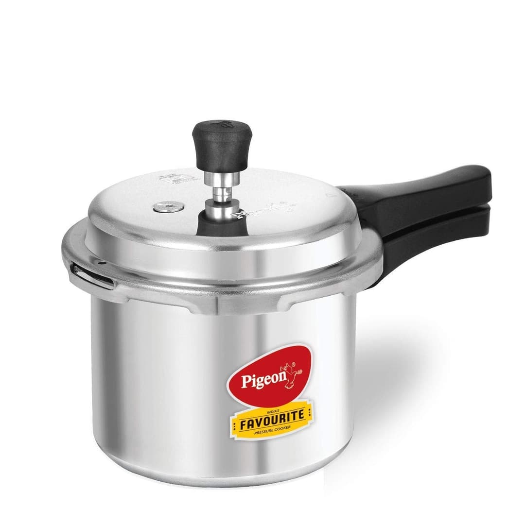 Pigeon Favourite Induction Base Aluminium Pressure Cooker, 3 Litres