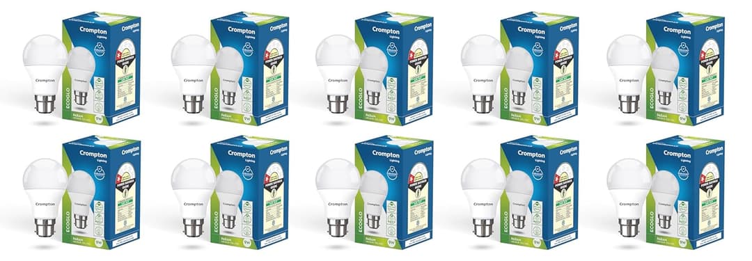 Crompton Param 9W B22 LED Bulb (Pack of 10)